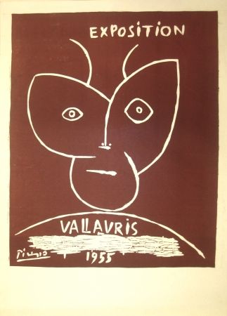 Linogravure Picasso - Vallauris Exhibition