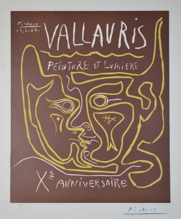 Linogravure Picasso - Vallauris Exhibition - B1850