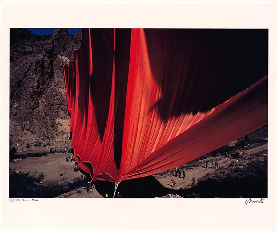Photographie Christo - Valley Curtain