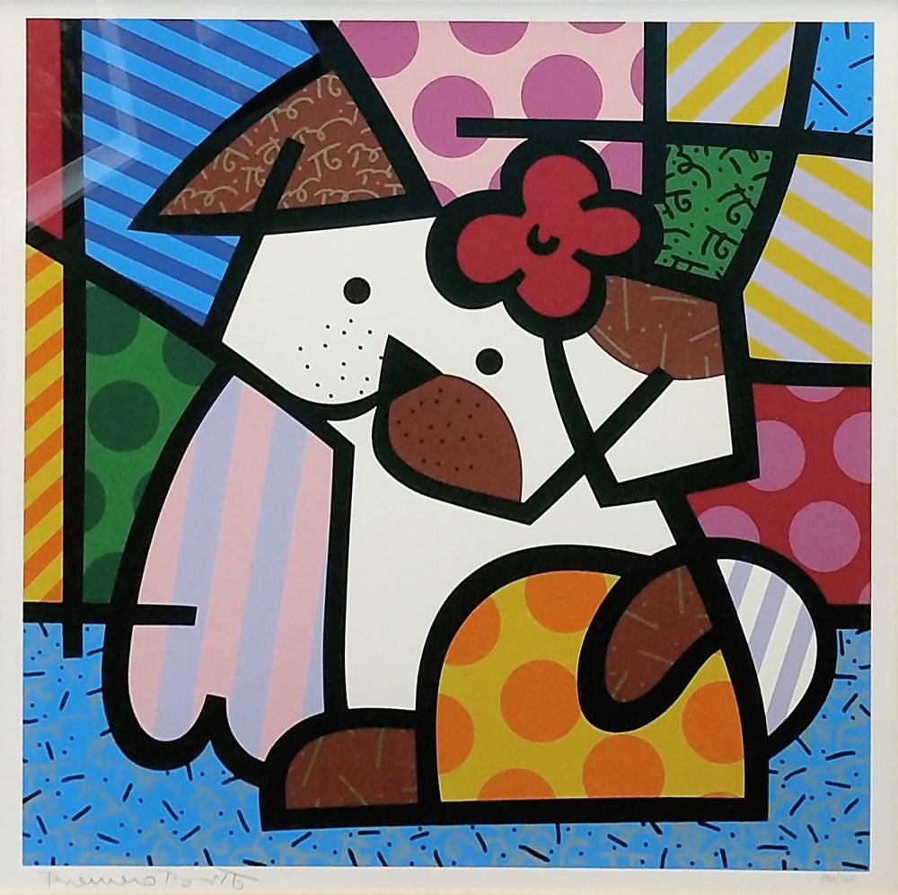 Sérigraphie Britto - VALLEY DOG