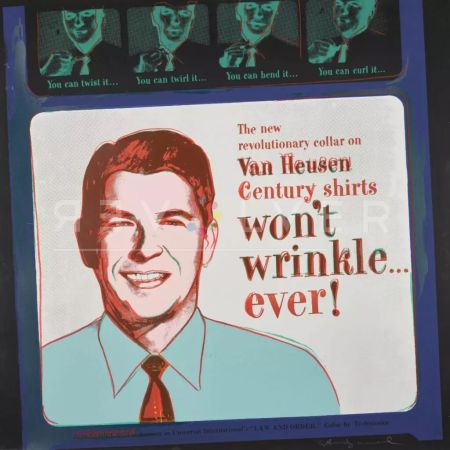 Sérigraphie Warhol - Van Heusen (Ronald Regan)