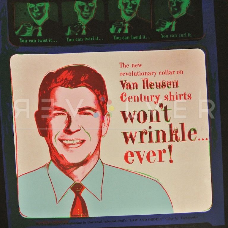 Sérigraphie Warhol - Van Heusen (Ronald Regan) (FS II.356)