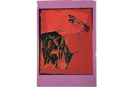 Sérigraphie Warhol - Vanishing Animals: California Condor