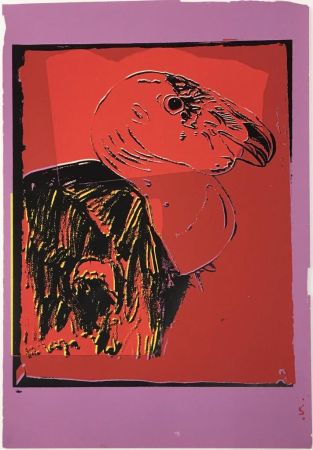 Sérigraphie Warhol - Vanishing Animals: California Condor