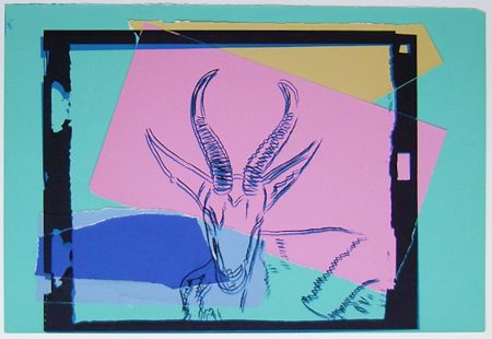 Sérigraphie Warhol - Vanishing Animals: Sommering Gazelle