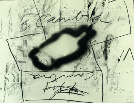 Lithographie Tàpies - VARIATIONS SUR UN THÈME MUSICAL 3