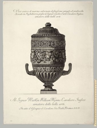 Eau-Forte Piranesi - VASO ANTICO DI MARMO ADORNATO DI FINISSIMI INTAGLI ED ARABESCHI