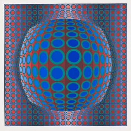 Sérigraphie Vasarely - Vega