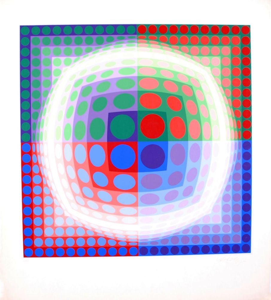 Sérigraphie Vasarely - VEGA