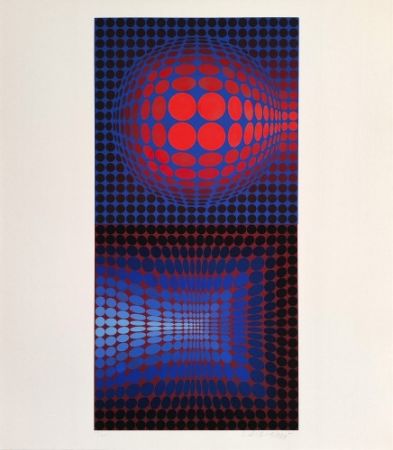 Sérigraphie Vasarely - Vega Pauk