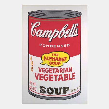 Sérigraphie Warhol - Vegetarian Vegetable, from Campbell's Soup II