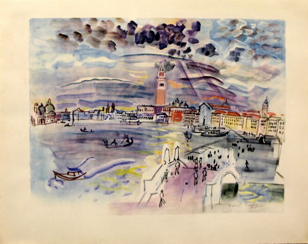 Lithographie Dufy - Venise