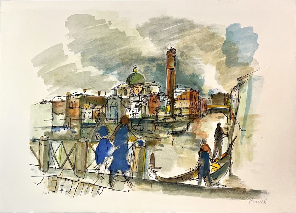 Lithographie Pradel - Venise