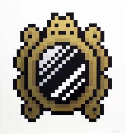 Sérigraphie Invader - Versailles (Black)