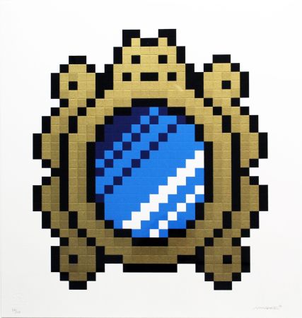 Sérigraphie Invader - Versailles (Blue)
