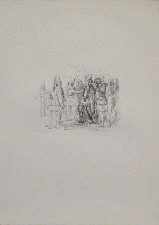 Lithographie Slevogt - Versammlung des Klearchos