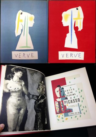 Livre Illustré Picasso - VERVE N° 29-30. Vallauris, suite de 180 dessins de Picasso (The Human Comedy. 1954)