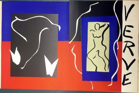 Lithographie Matisse - VERVE Vol. I n° 1. COUVERTURE À PLAT À GRANDES MARGES