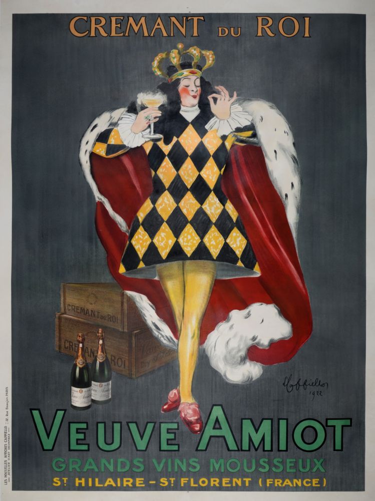 Affiche Cappiello - Veuve Amiot / Crémant du Roi.