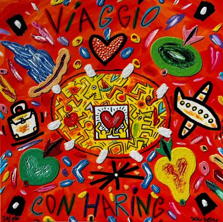 Sérigraphie Donzelli - Viaggio con Haring