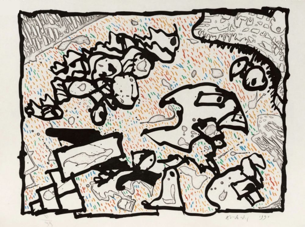 Gravure Alechinsky - Vibrions