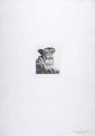 Héliogravure Rembrandt - Vieillard a barbe carrée