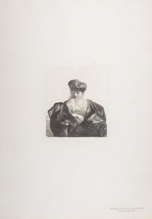 Héliogravure Rembrandt - Vieillard au manteau de velours