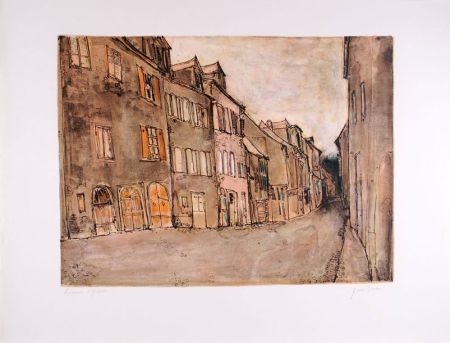 Lithographie Gantner - Vieille Allée