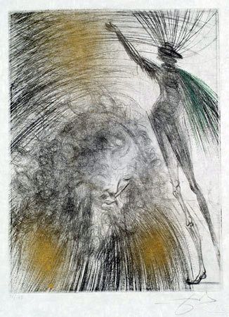 Gravure Dali - Vieux Faust (Old Faust)