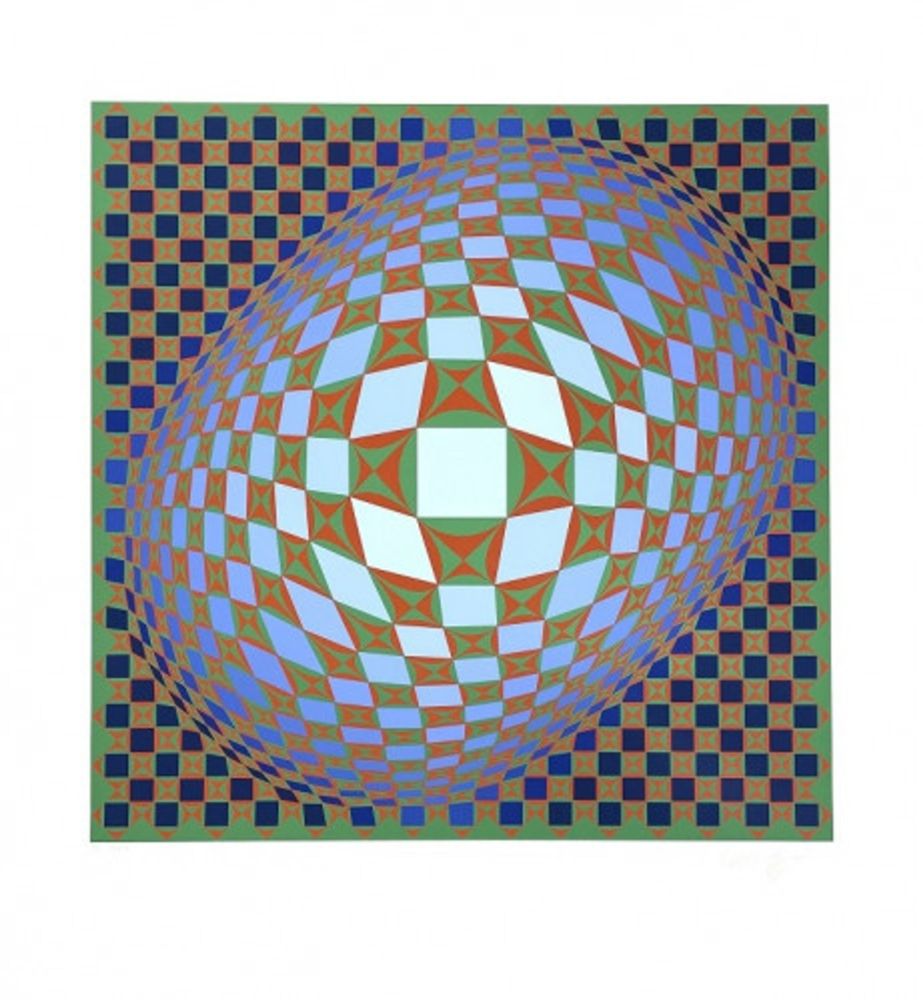 Sérigraphie Vasarely - Vilag