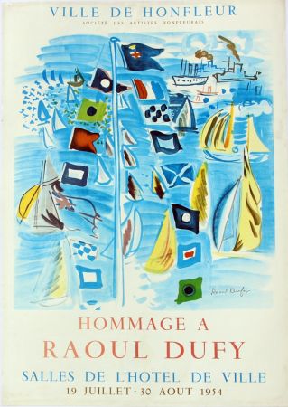 Affiche Dufy - Ville de Honfleur