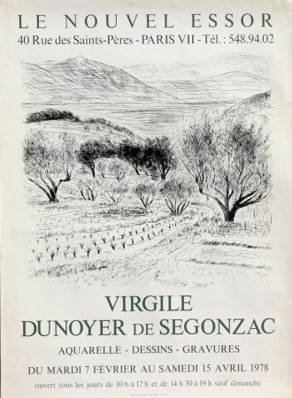 Lithographie Dunoyer De Segonzac - Virgile