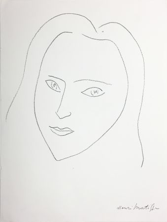 Lithographie Matisse - VISAGE (1943)