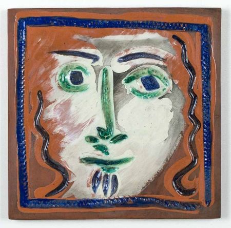 Céramique Picasso - Visage aux cheveux bouclés (Curly Haired Face), 1968-1969