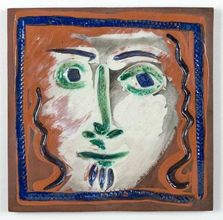 Céramique Picasso - Visage aux cheveux bouclés (Curly Haired Face), 1968-1969
