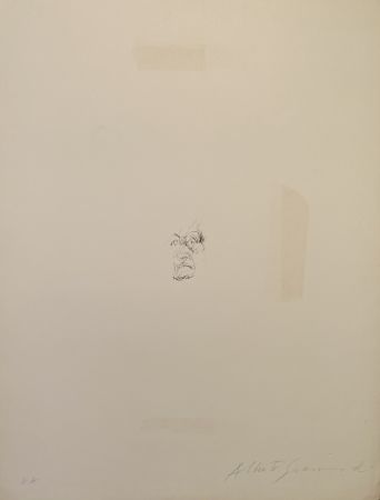 Lithographie Giacometti - Visage de la mère