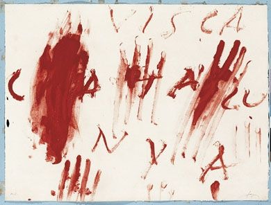 Gravure Tàpies - Visca Catalunya 
