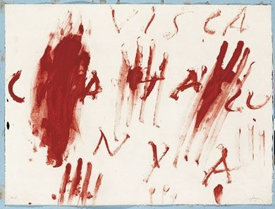 Gravure Tàpies - Visca Catalunya 