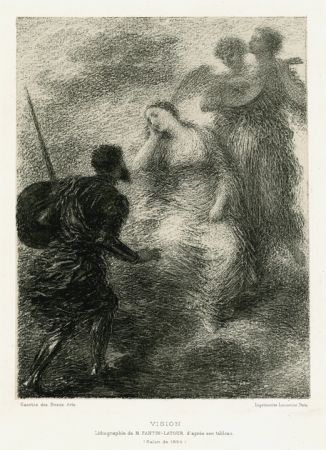 Lithographie Fantin-Latour - Vision