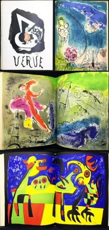 Livre Illustré Chagall - VISIONS DE PARIS. VERVE Vol. VII. N° 27-28 (1953)