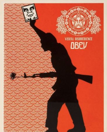 Sérigraphie Fairey - Visual Disobedience