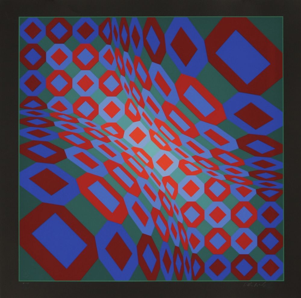 Sérigraphie Vasarely - Viva