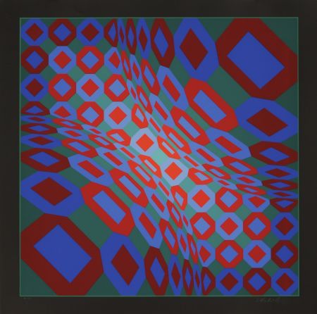 Sérigraphie Vasarely - Viva