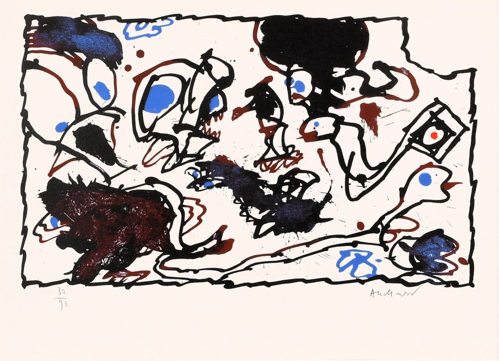 Lithographie Alechinsky - Vivier