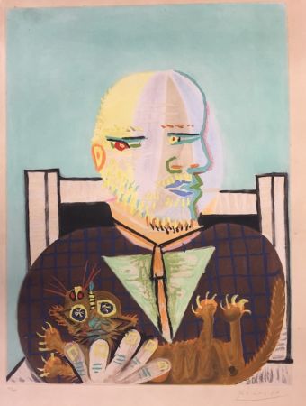 Eau-Forte Et Aquatinte Picasso - Vollard et son chat ( Vollard and his cat)