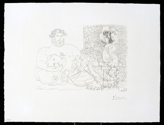 Gravure Picasso - Vollard Suite – Sculptor and Model