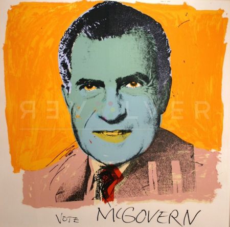 Sérigraphie Warhol - Vote McGovern 84