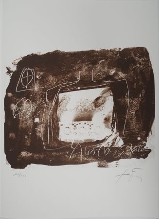 Lithographie Tàpies - Voyage 