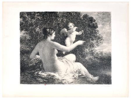 Lithographie Fantin-Latour - Vénus et l'Amour