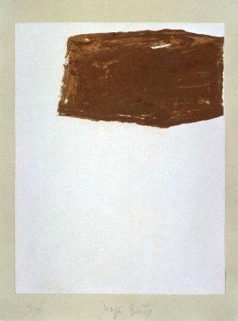 Lithographie Beuys - Wandernde Kiste Nr. 2